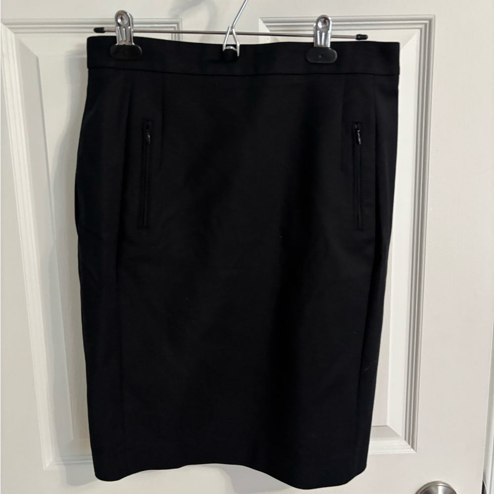 Akris Punto Black Pencil Skirt
